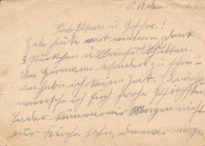 Brief vom 12. Juni 1943