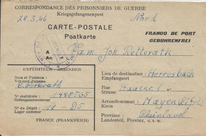 Brief vom 28. März 1946