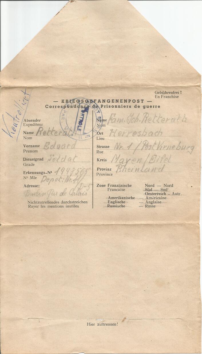 Brief ohne Datum